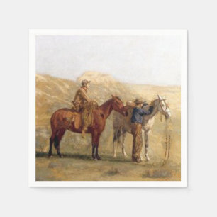 Jetables Cowboys occidentaux de serviettes de partie avec
