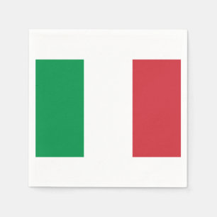Jetables Drapeau des serviettes de papier de l'Italie