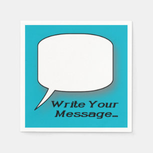 Jetables Écrire un message de nouvelle serviettes