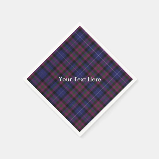 Jetables Fierté d'Écosse Tartan Plaid Papier serviettes (Coin)