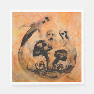 Jetables Le fantôme répand les serviettes de papier