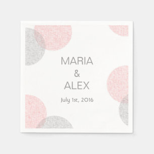 Jetables Mariage circulaire de style moderne serviettes