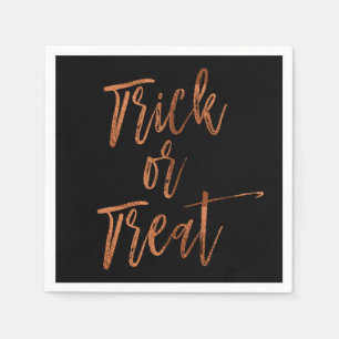 Jetables Panier ou traiter les serviettes d'Halloween moder
