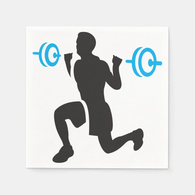 Jetables Papier de levage de poids serviettes (Devant)