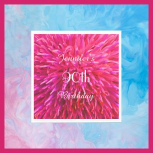 Jetables Rose, fête d'anniversaire de serviettes de papier