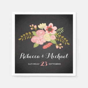 Jetables Serviettes botaniques de tableau