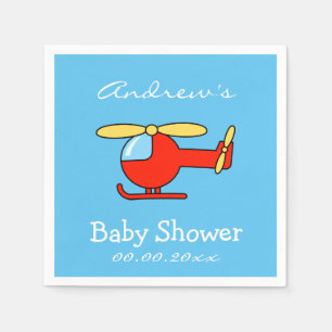Jetables Serviettes de baby shower pour hélicoptère jouet