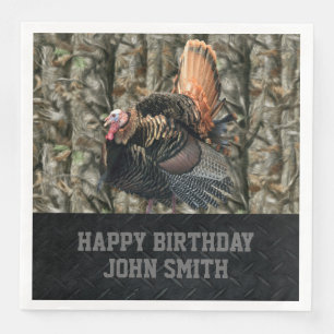Jetables Serviettes de chasse de Camo Turquie du joyeux
