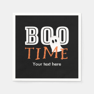 Jetables Serviettes de fête de fantôme de Halloween BOO TIM