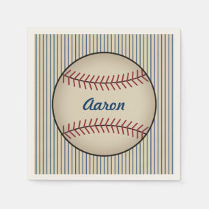 Jetables Serviettes de la partie de base-ball personnalisée