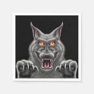 Jetables Serviettes de la partie papier de loup-garou Fierc