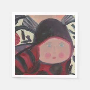 JETABLES SERVIETTES DE PAPIER DE COCCINELLE