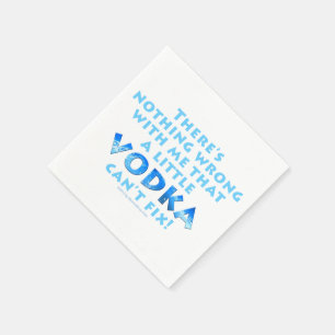 JETABLES SERVIETTES DE PAPIER DE COCKTAIL - HUMOUR DE VODKA