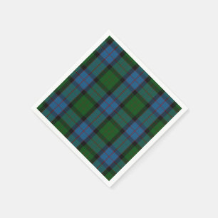 Jetables Serviettes de papier de plaid de tartan de