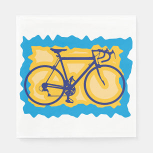 Jetables Serviettes de papier de timbre de bicyclette