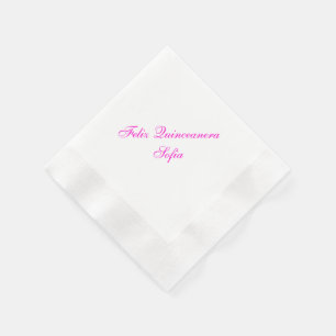 Jetables Serviettes de papier personnalisées de Feliz