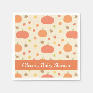 Jetables Serviettes élégantes pour Baby Shower d'automne à