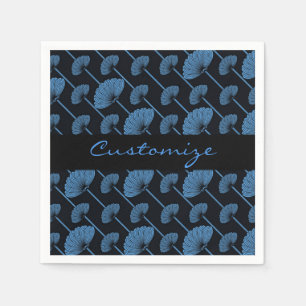Jetables Serviettes florales de motif de fans faites varier