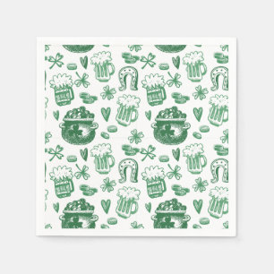 Jetables Serviettes irlandaises de partie de papier de