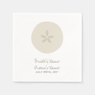 Jetables Serviettes Mariage Dollar Sable