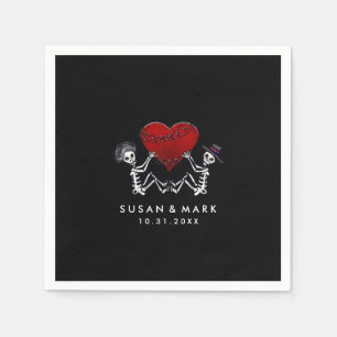 Jetables Serviettes mariages - Esquisses de coeur