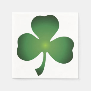 Jetables Serviettes ombragées de cocktail de shamrock