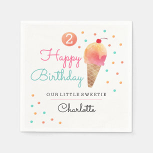 Jetables Serviettes pour fête d'anniversaire des enfants th