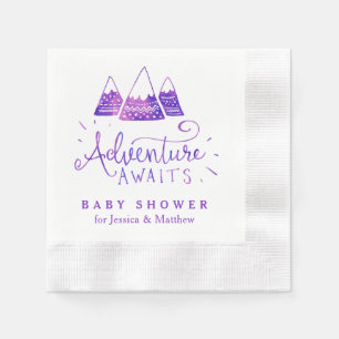 Jetables Serviettes tribales de baby shower d'aventure de