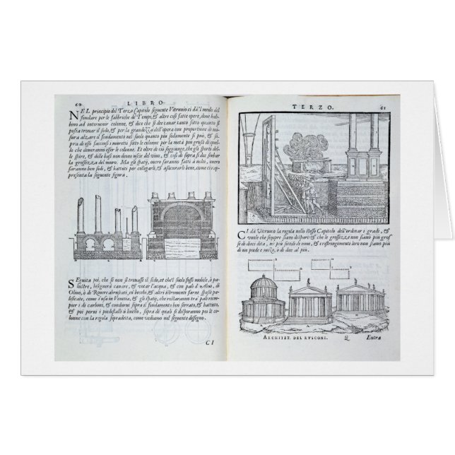 Jetant des fondements, de "Della Architettura", (Devant horizontal)