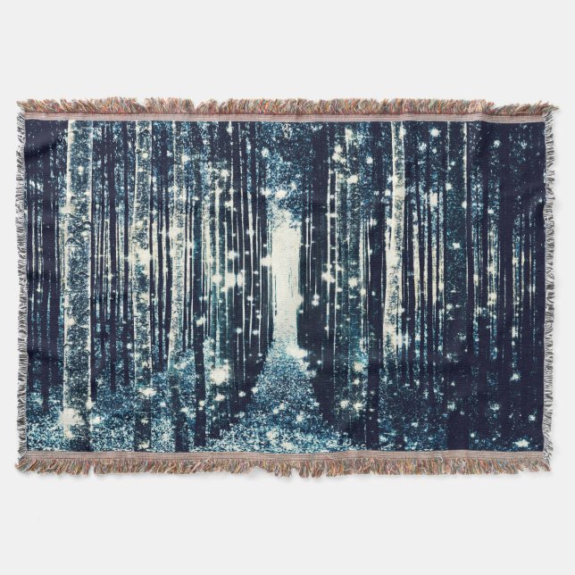Jetez la couverture : Forêt magique Élégance gris  (Devant)