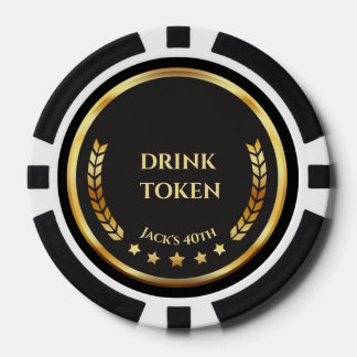 Jeton de Boisson Soirée Casino Jetons de Poker | P