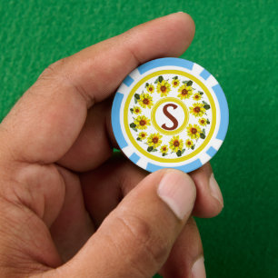 Jeton de poker Tournesol