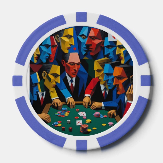 Jetons de Casino Nuit de Poker Pop Art (Recto)