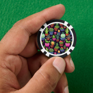 Jetons de poker Cactus Kawaii