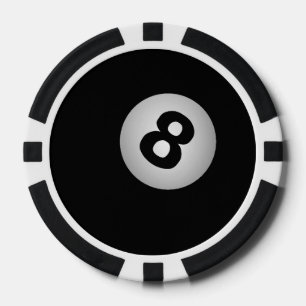 jetons de poker de coutume des billards 8-BALL