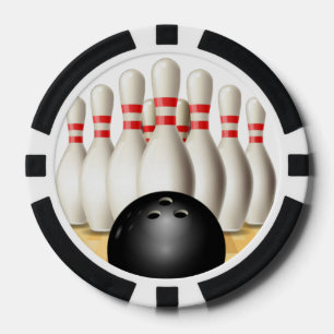 Jetons de Poker Design Bowling