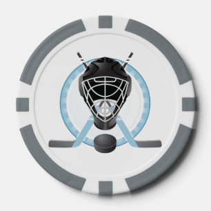Jetons de poker design hockey