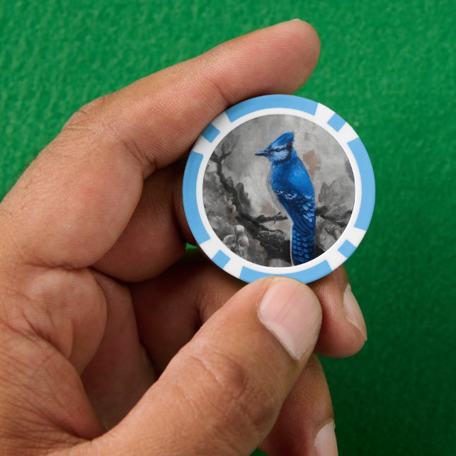 Jetons de poker Geai bleu (main)