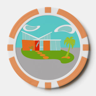 Jetons de poker modernes de Chambre de bande