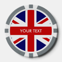 Jetons mit der personalisierten Britischen Union-J