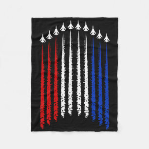 Jets mit US-Flagge 4. Juli Patriotic F Fleecedecke
