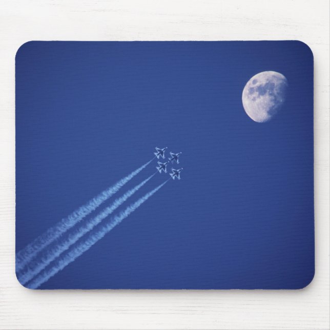 Jets neben dem Mond | British Columbia Mousepad (Vorne)