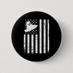 Jetski amerikanische USA-Flagge Jetski Button