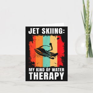 Jetski fahren ist eine Art Wassertherapie Wassersp Karte