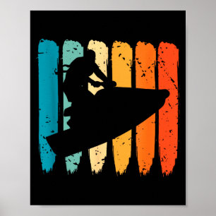 Jetski fahren Retro-Wassersport Jetski fahren Jets Poster