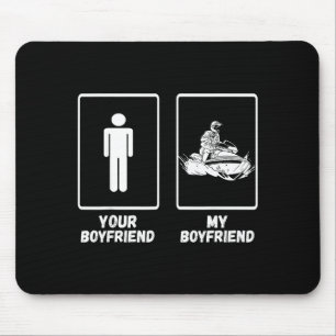 Jetski Freund Jetski fahren Jetski Wasserfahrzeug Mousepad