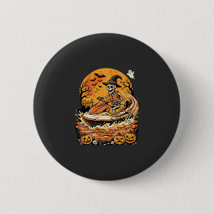 Jetski Halloween Skelett Hexe Kürbis Design_1 Button