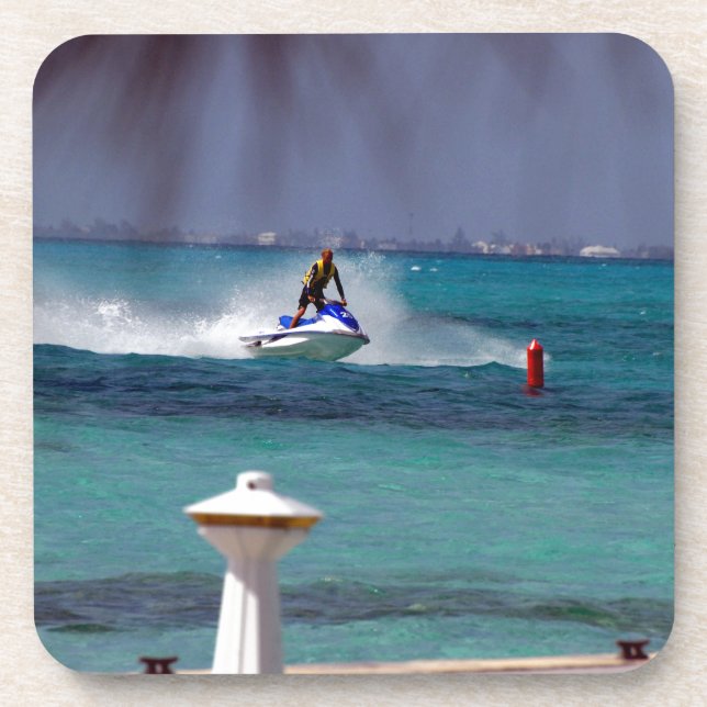 Jetski-Paradies Untersetzer (Vorderseite)