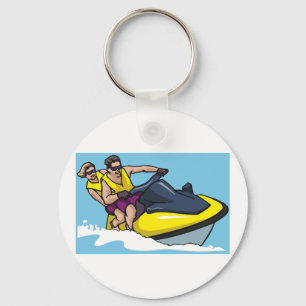 Jetski-Spaß Schlüsselanhänger