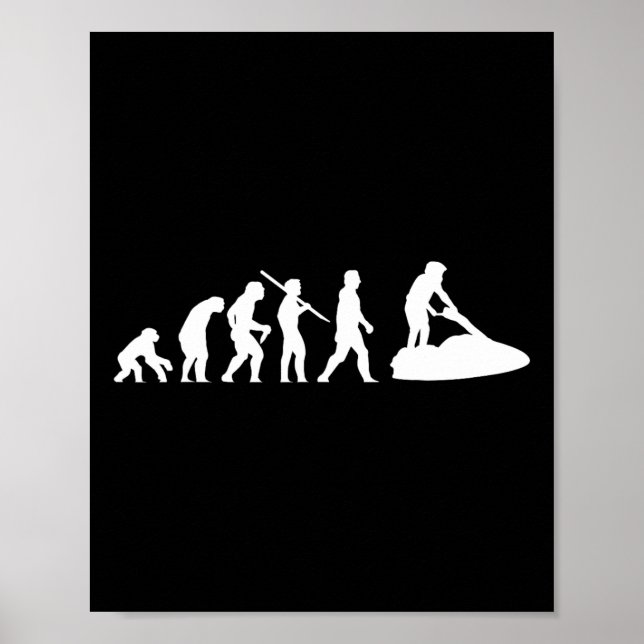 Jetski Watersport Jet Ski Ski Evolution Poster (Vorne)